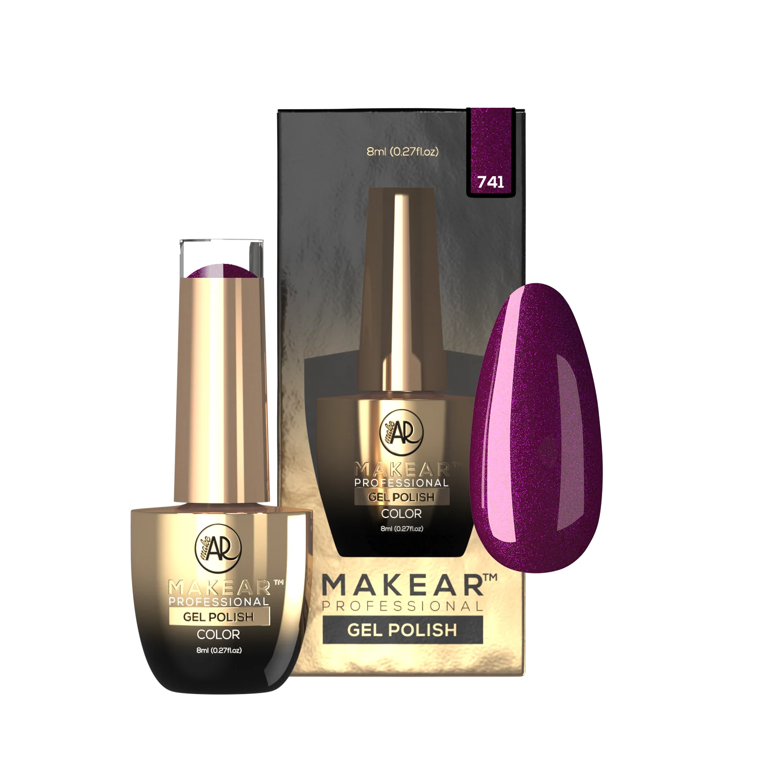 Makear Gel Polish 741, 8ml - Image 2