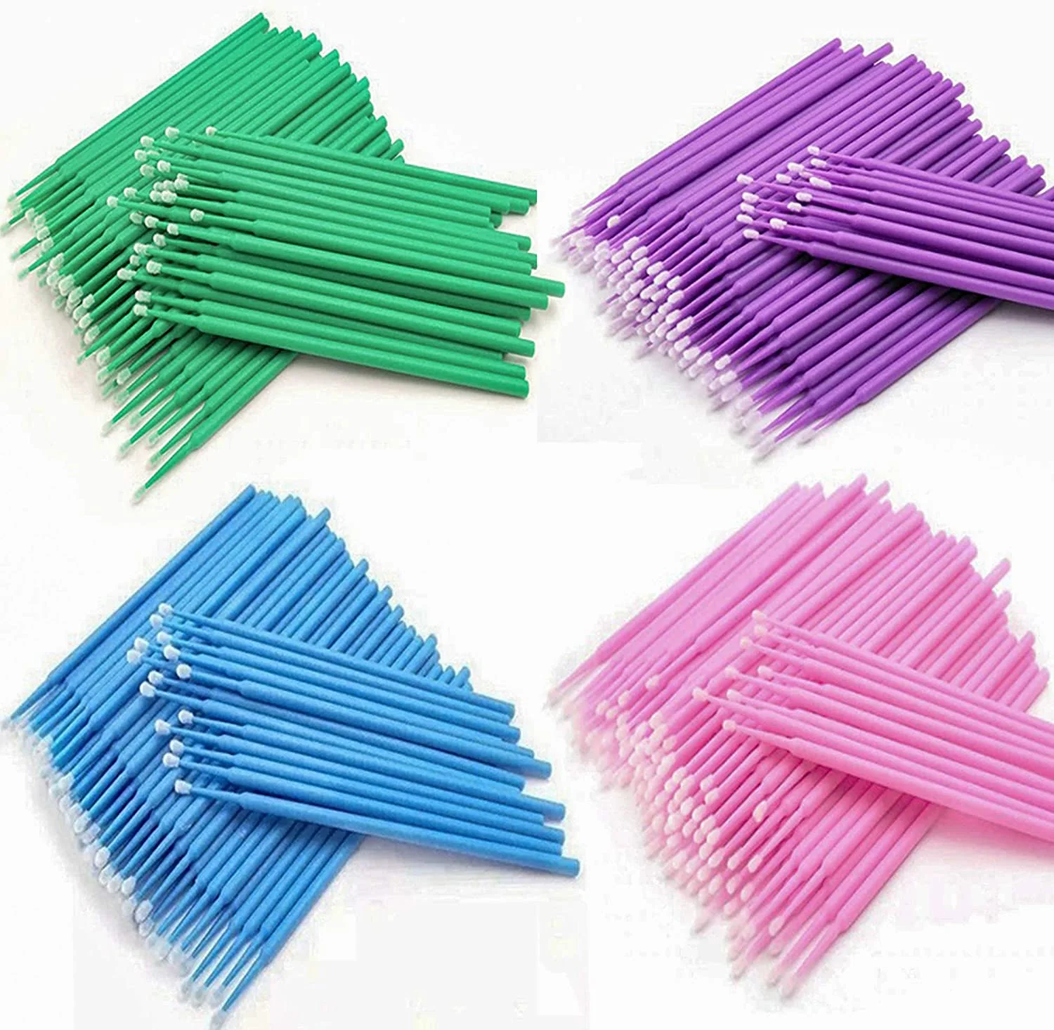 Disposable Bottle, Micro Applicators brushes (Pink) 100pcs - Image 2