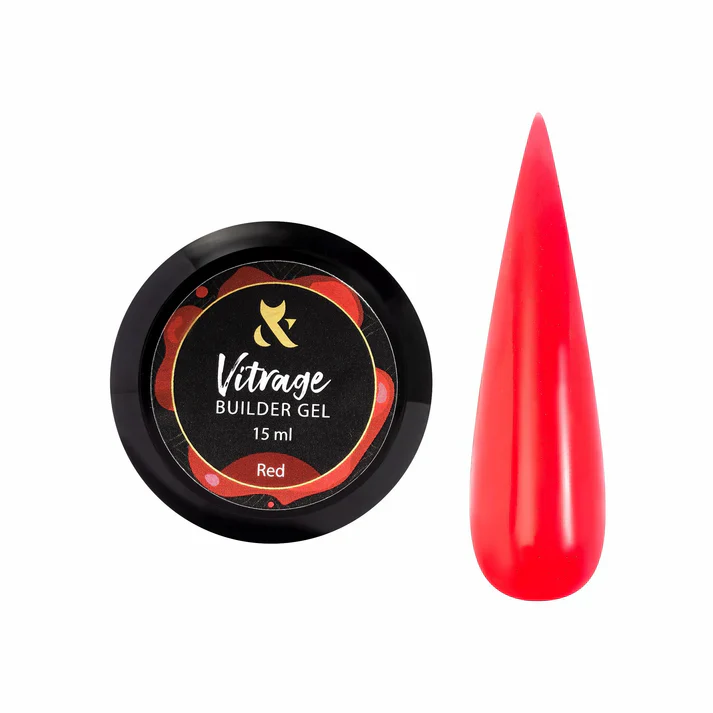 FOX Vitrage Gel Red, 15ml