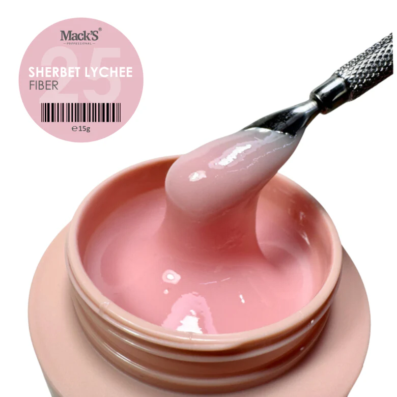 Mack's Fiber Sherbet Lychee 25, 15g