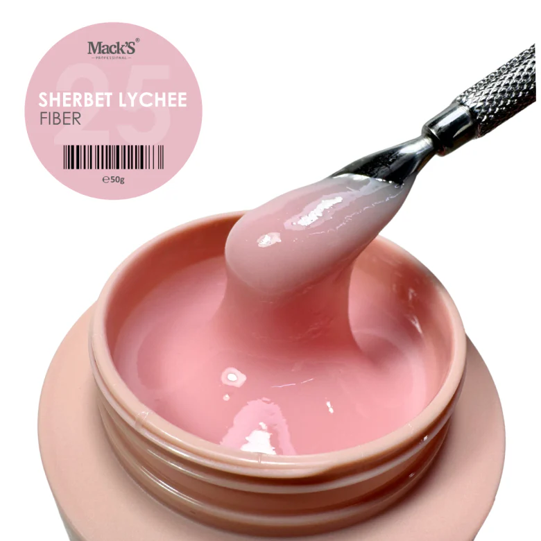 Mack's Fiber Sherbet Lychee 25, 50g