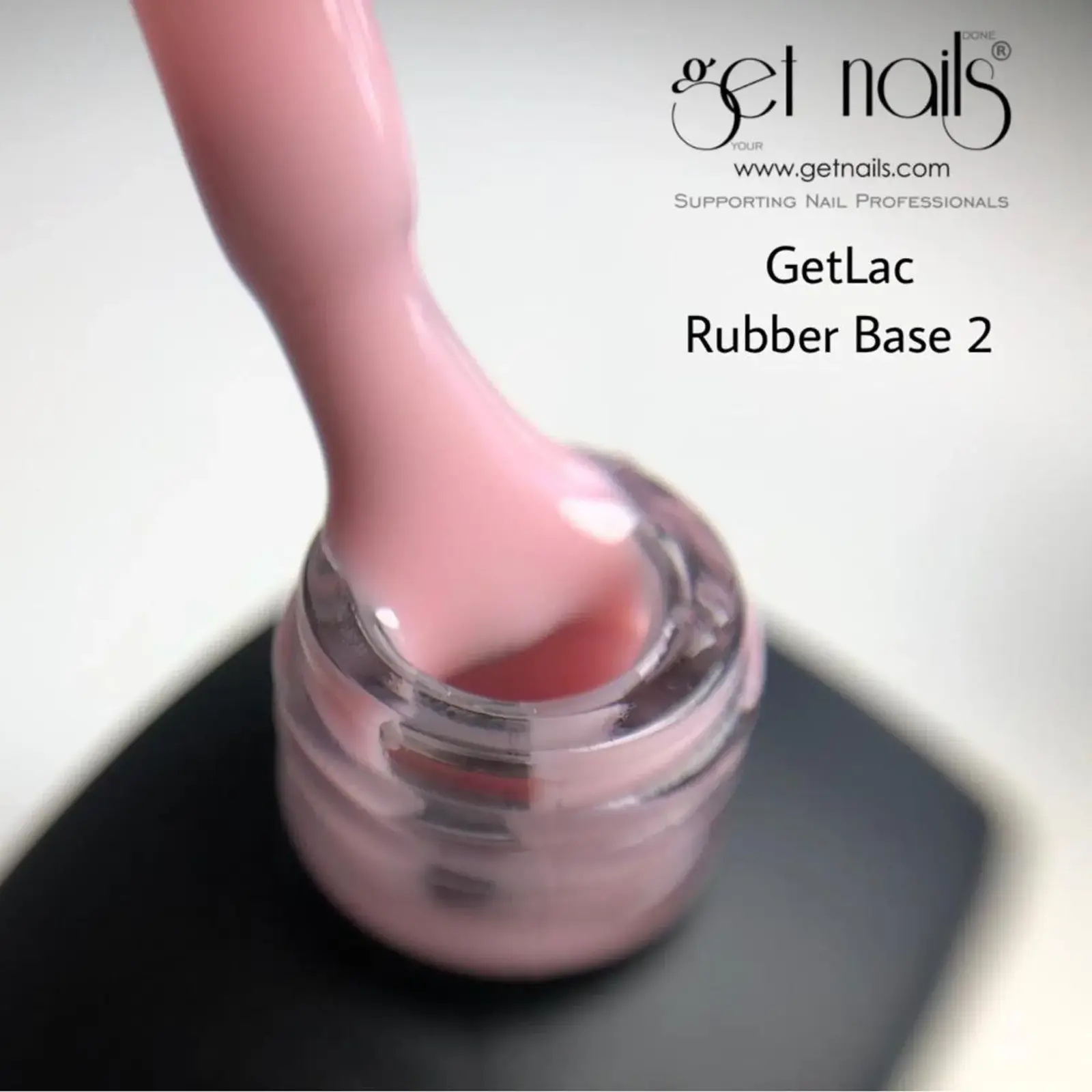 Get Nails, GetLac Rubber Base 2 15g GN - Image 2