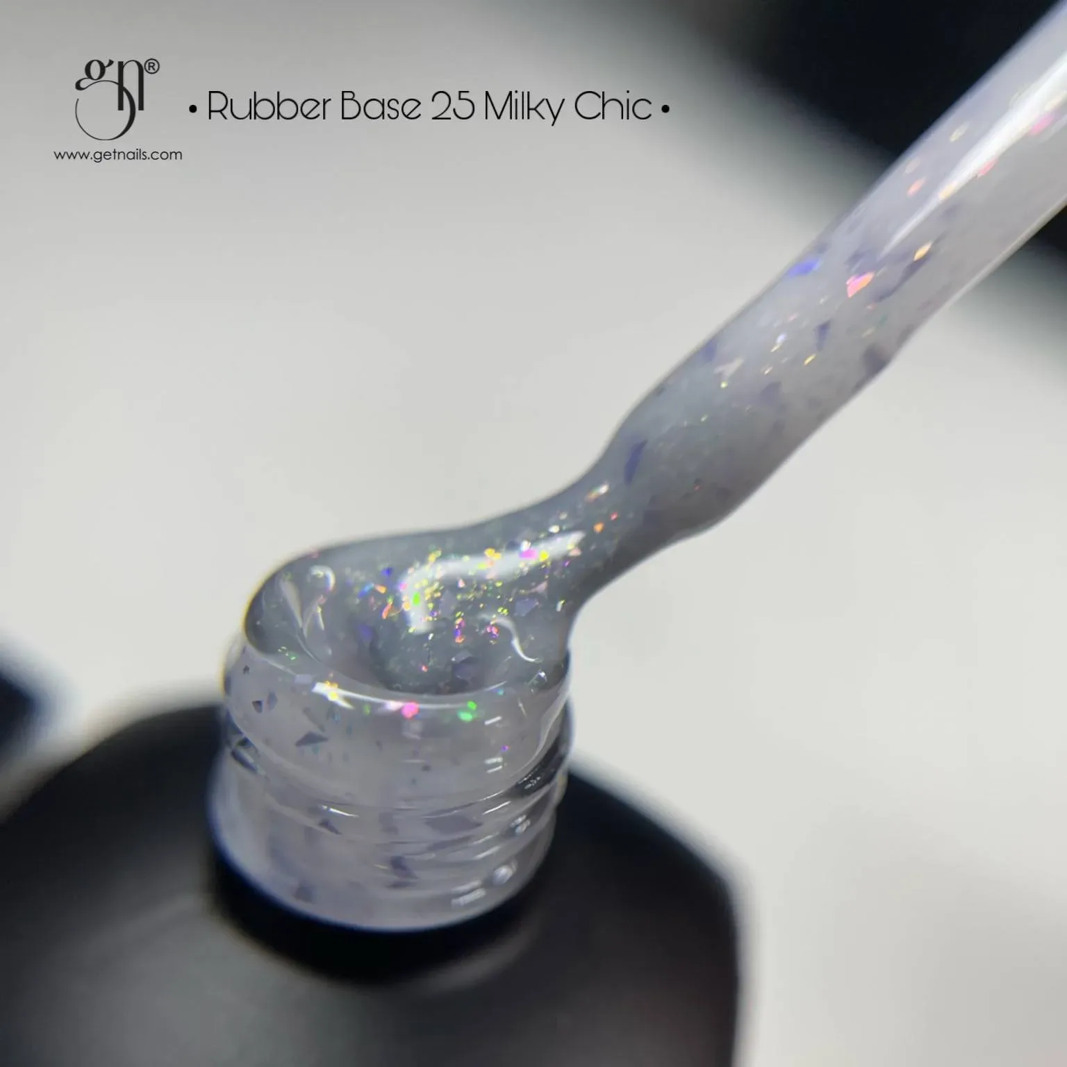 Get Nails, GetLac Rubber Base 25 Milky Chic 15g GN - Image 3