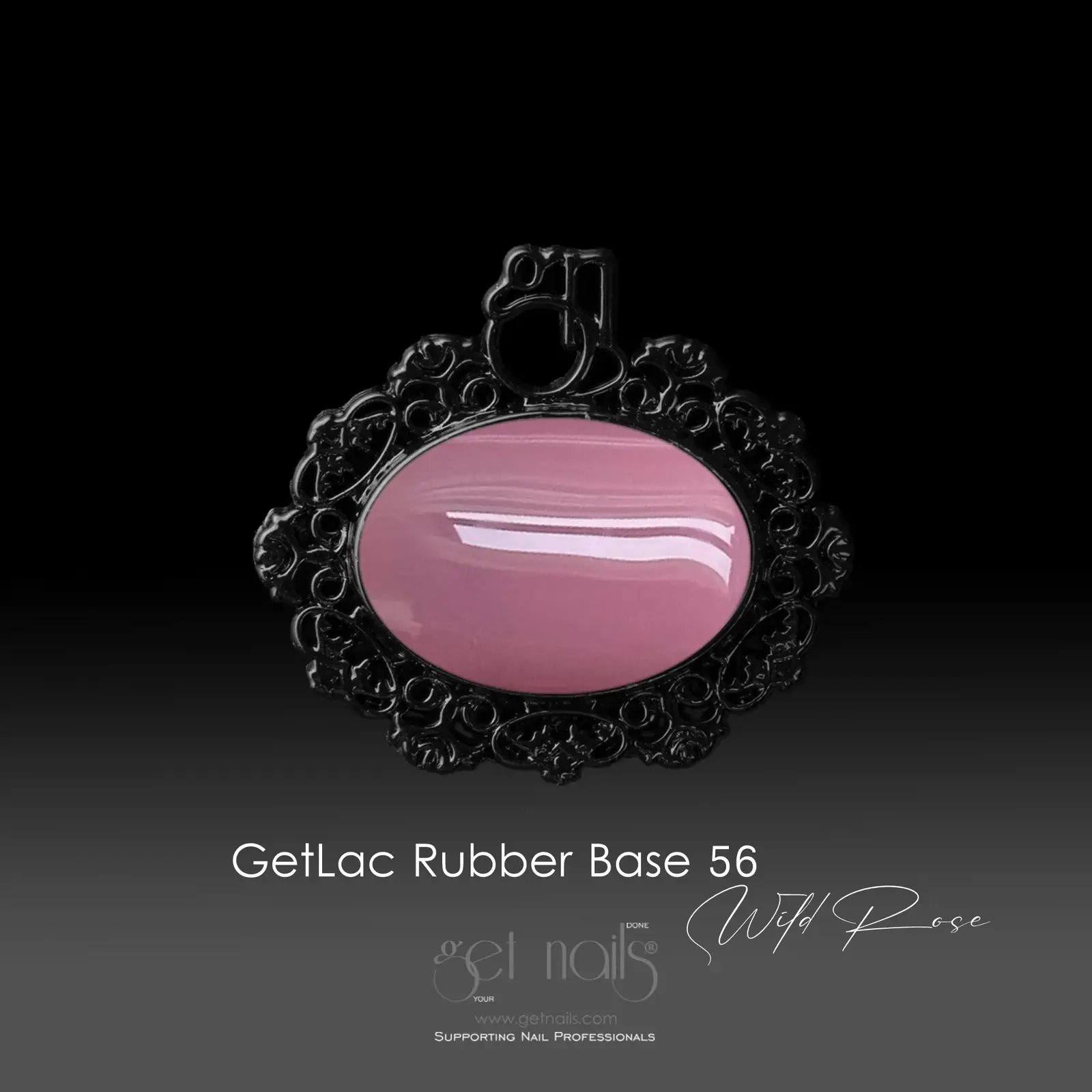 Get Nails, GetLac Rubber Base 56 Wild Rose