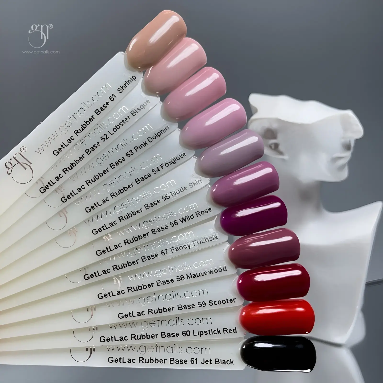 Get Nails, GetLac Rubber Base 56 Wild Rose - Image 3
