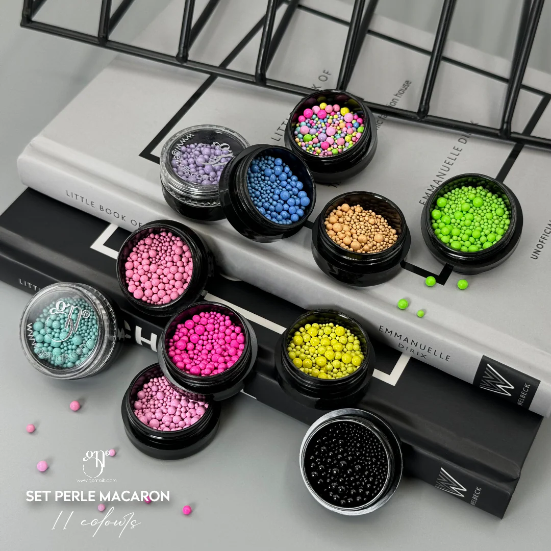 Get Nails, Macaron Pearls Black 10g GN - Image 2