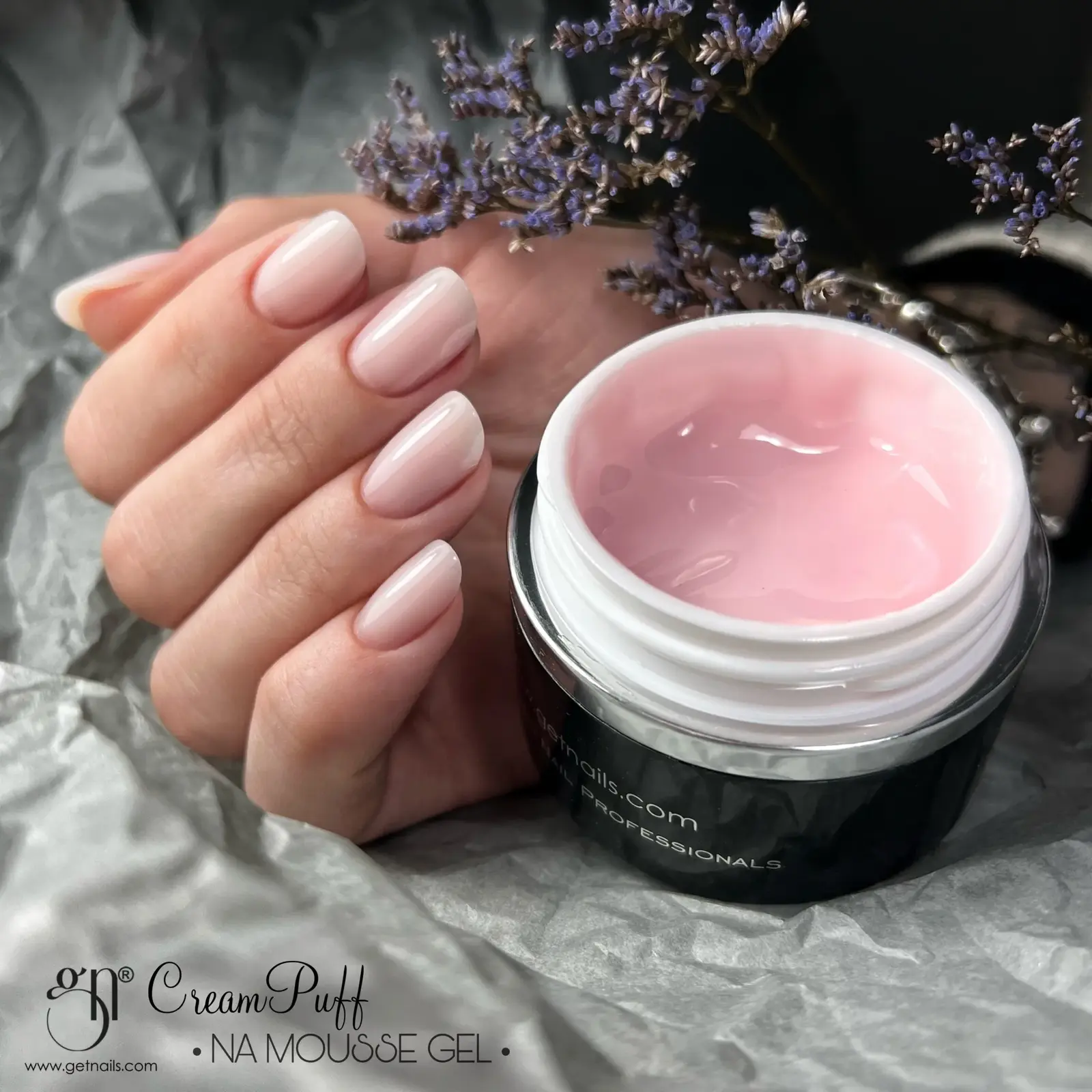 Get Nails, NA Mousse Gel CreamPuff 50g GN Hema Free - Image 2