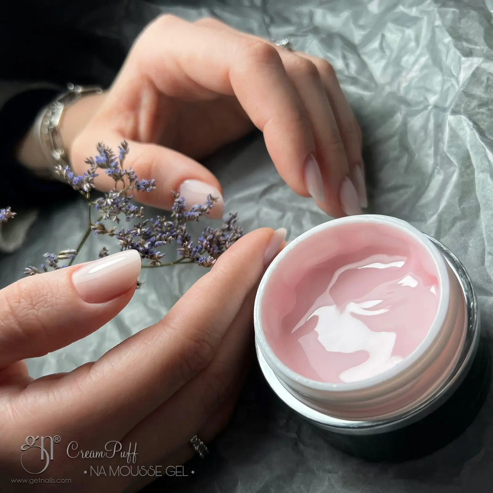 Get Nails, NA Mousse Gel CreamPuff 50g GN Hema Free - Image 3