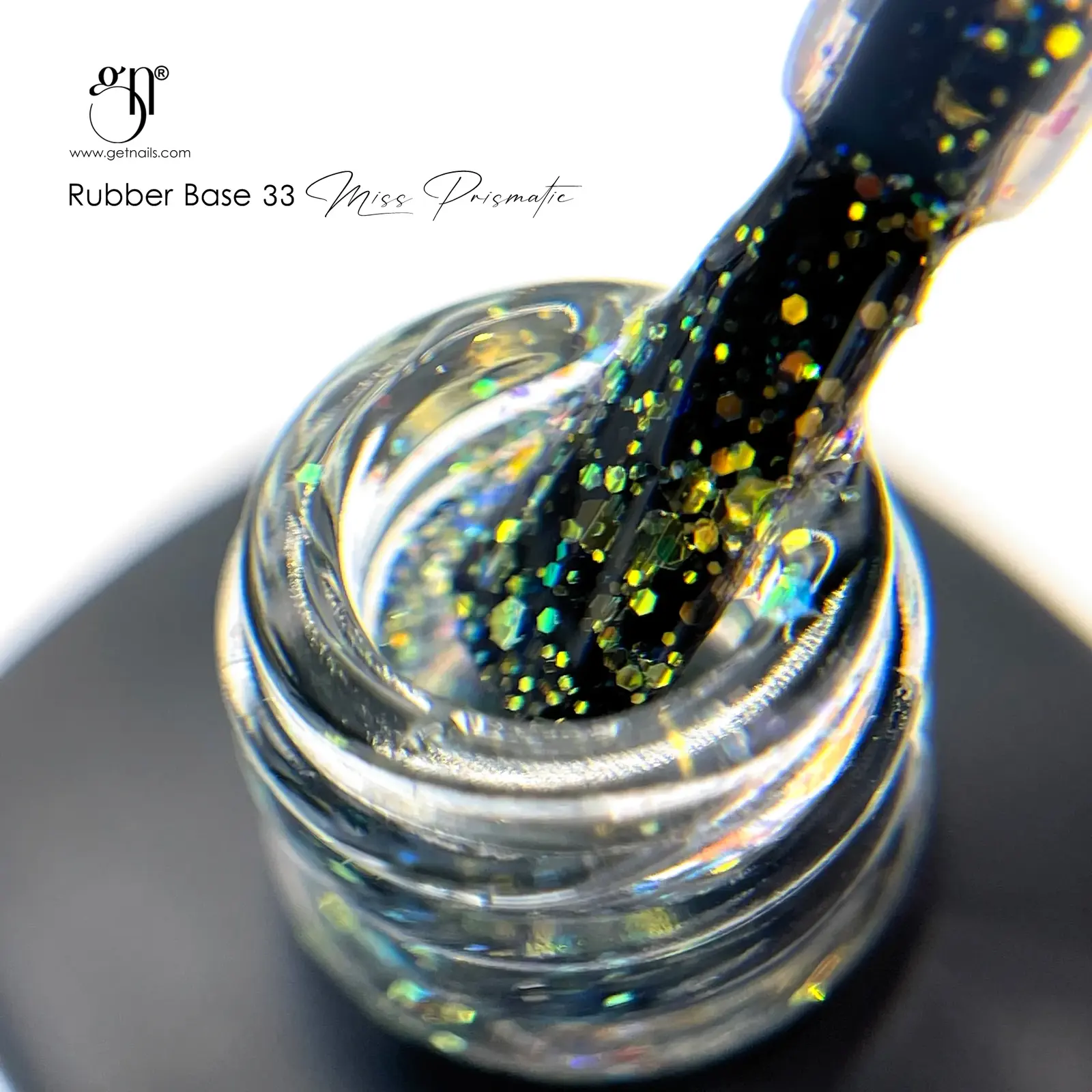 Get Nails, Rubber Base 33 Miss Prismatic 15g GN - Image 2