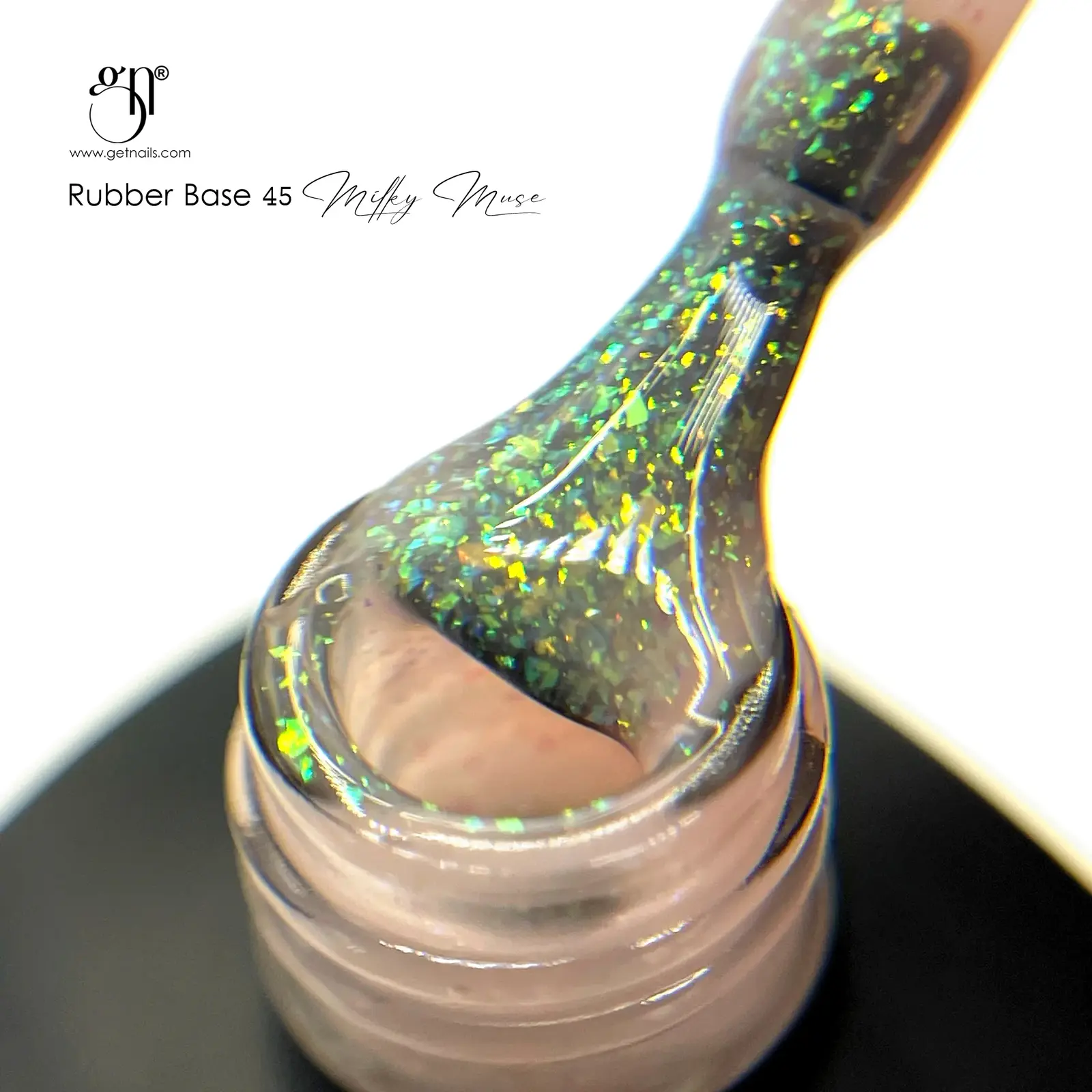 Get Nails, Rubber Base 45 Milky Muse 15g GN - Image 3