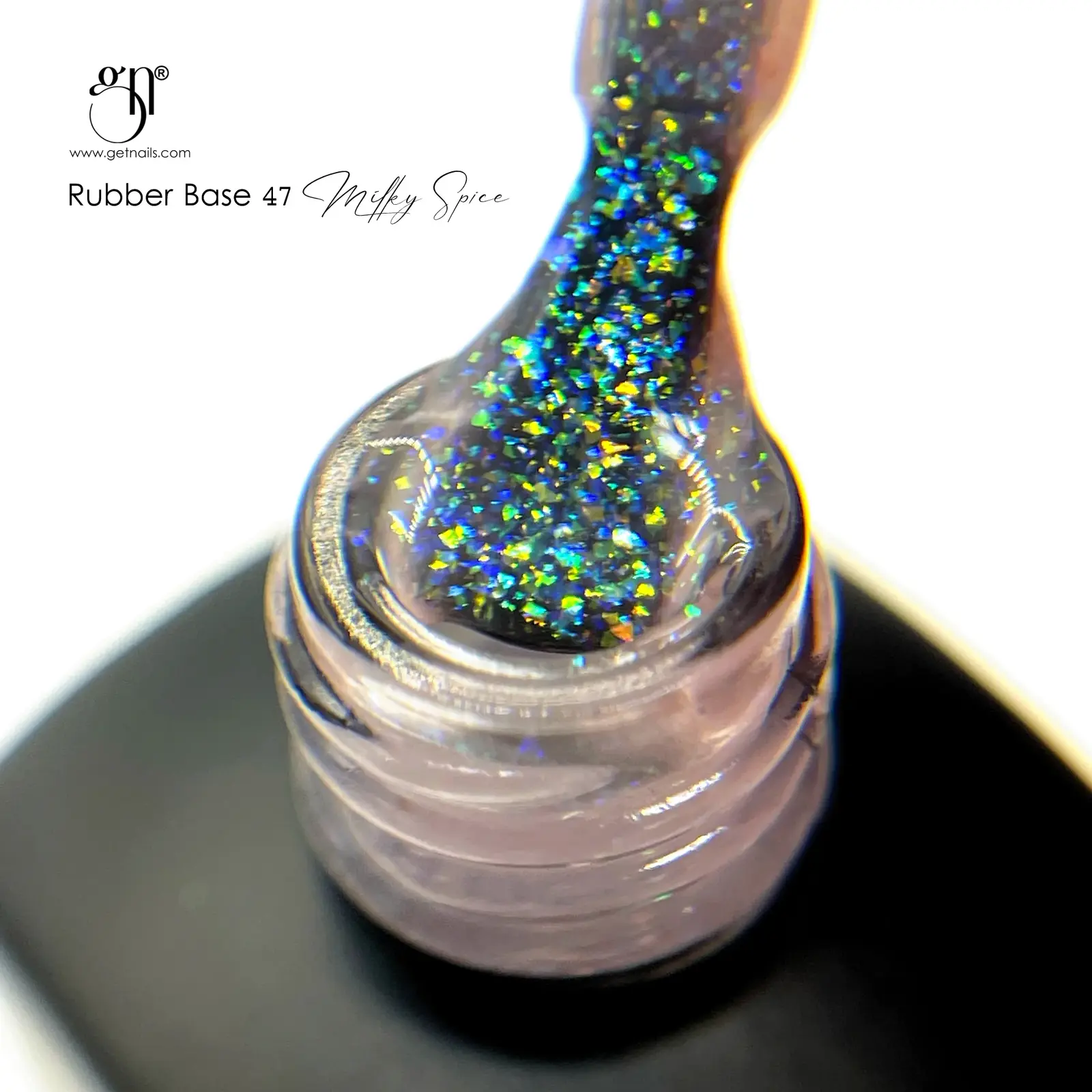 Get Nails, Rubber Base 47 Milky Spice 15g GN - Image 2