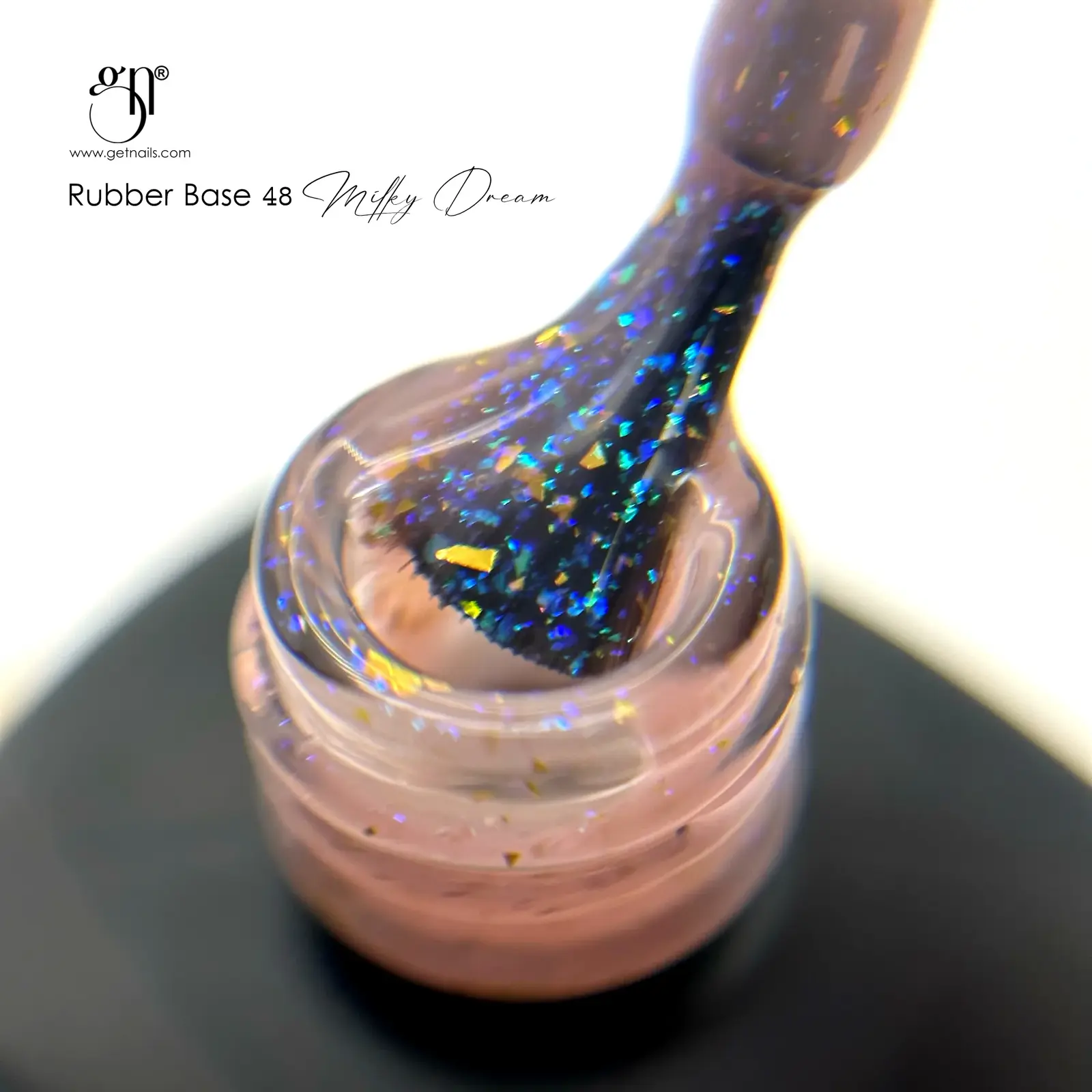 Get Nails, Rubber Base 48 Milky Dream 15g GN - Image 3