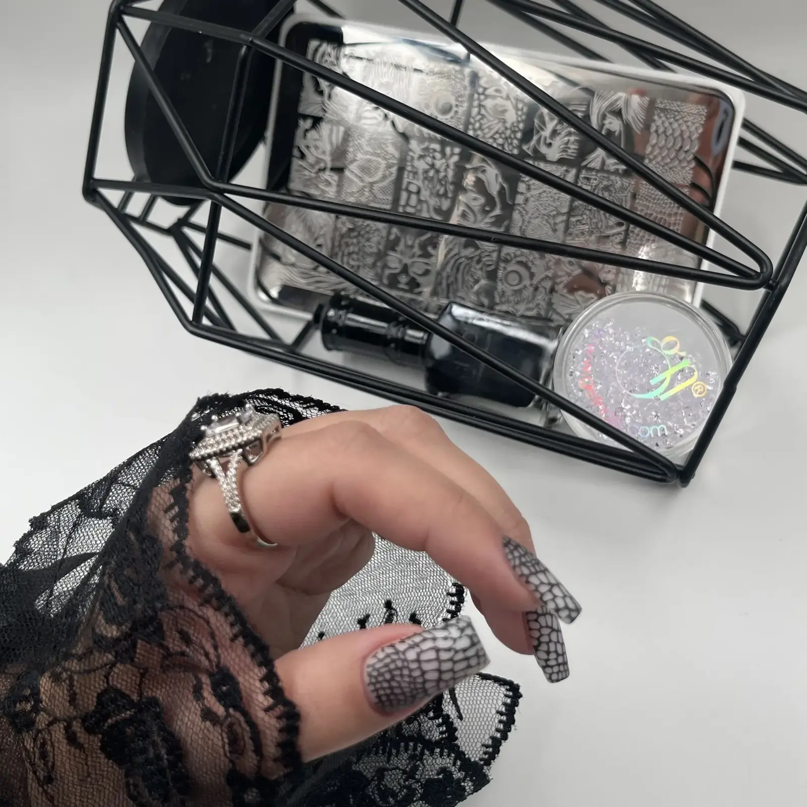 Get Nails, Stamping Lacquer Black 15ml GN - Image 3