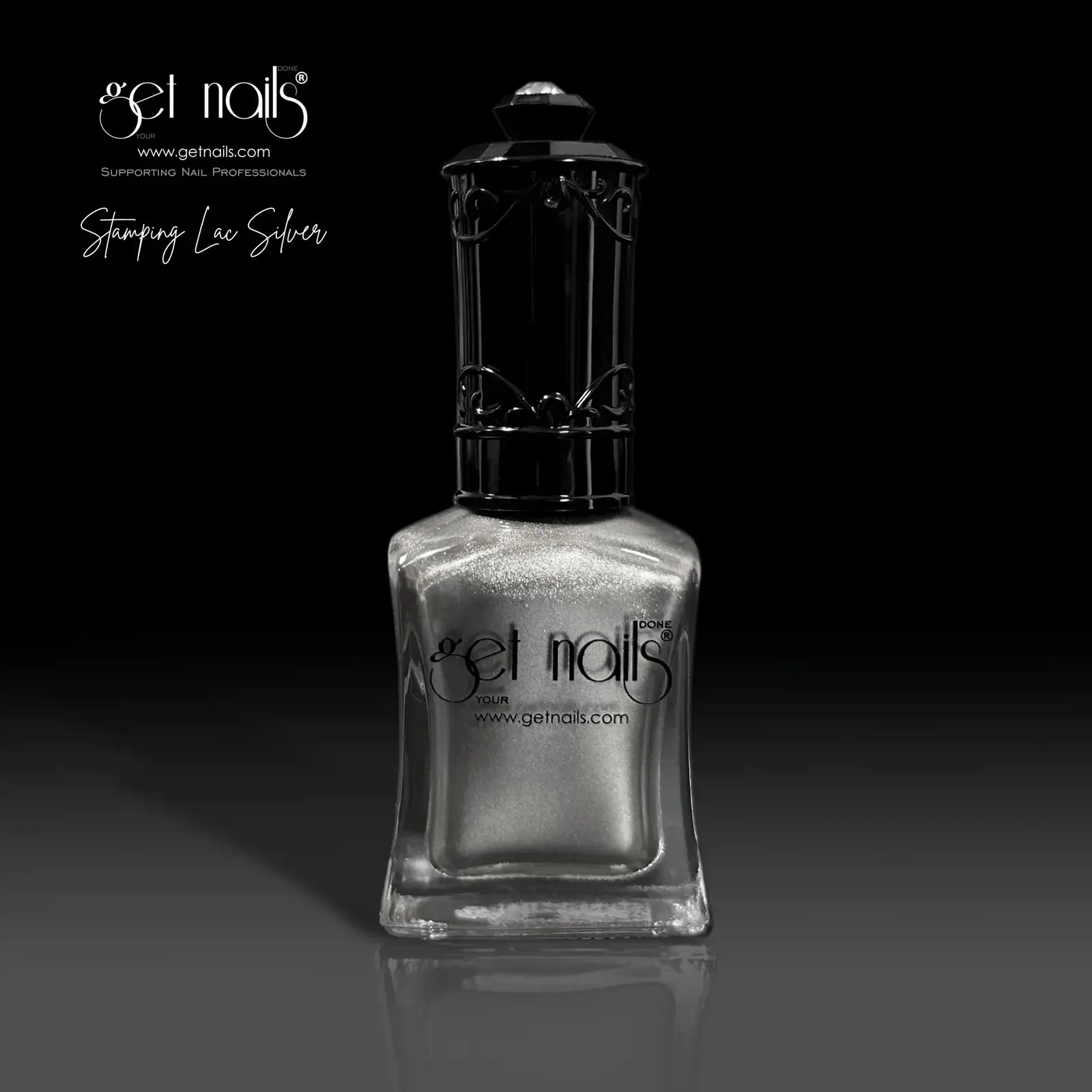 Get Nails, Stamping Lacquer Silver 15ml GN