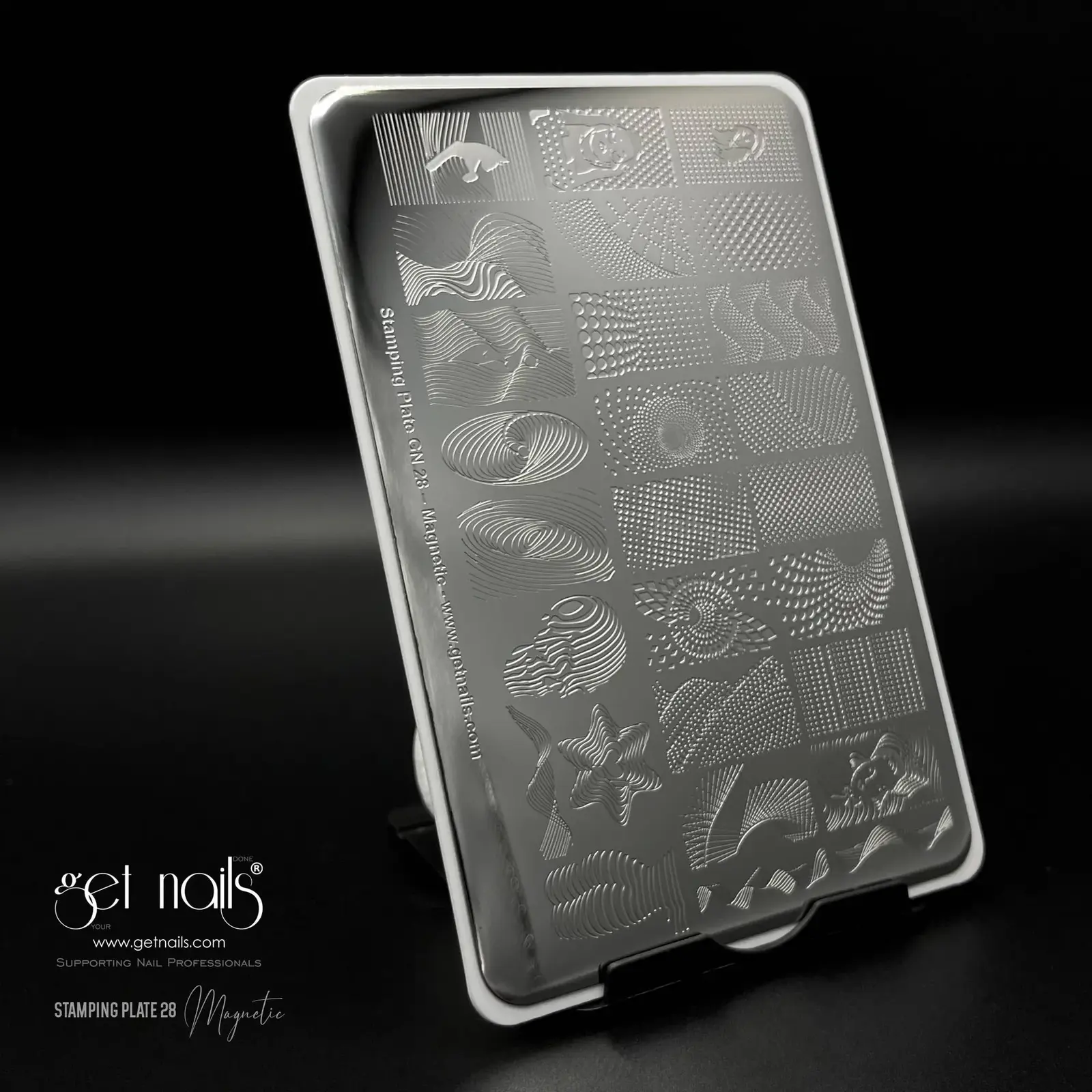 Get Nails, Stamping Plate GN 28 - Magnetic