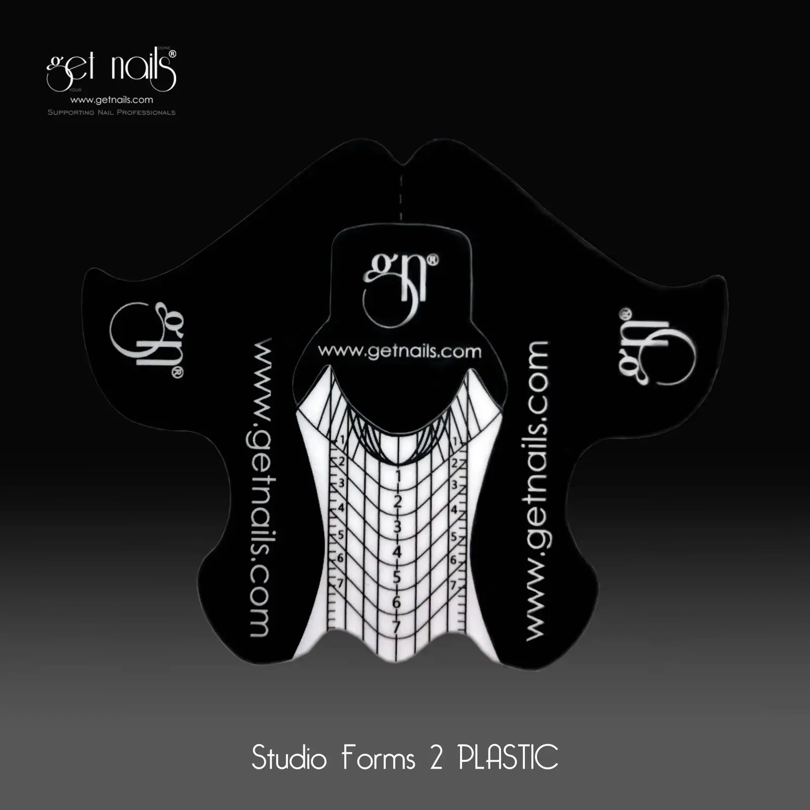 Get Nails, Studio Forms 2 PLASTIC GN, 50 buc