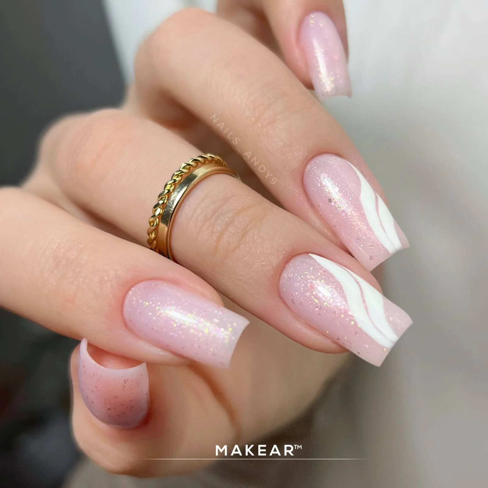 Makear Gel&Go - Glitter Ice Pink GG21, 15ml - Image 4