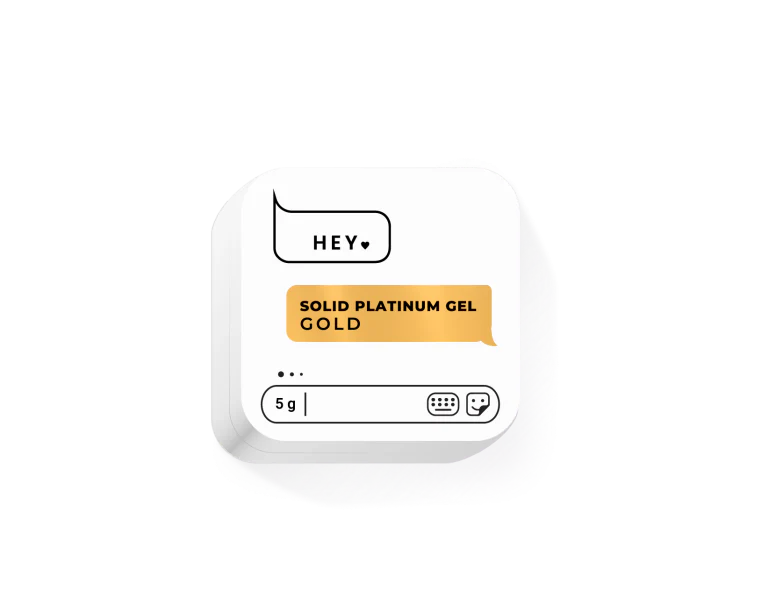 HEY LOVE Solid Platinum Gel Gold, 5g
