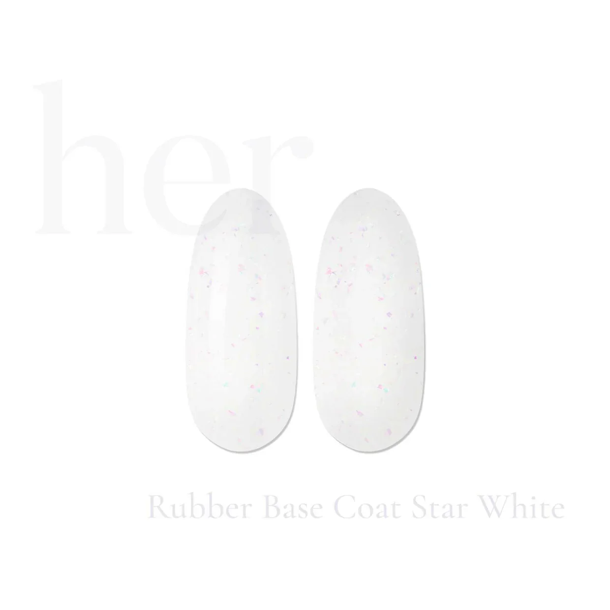 HER Rubber Base Coat WHISPER WHITE, 15ml