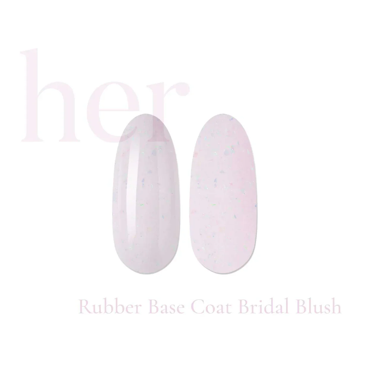 HER Rubber Base Coat BRIDAL BLUSH, 15ml