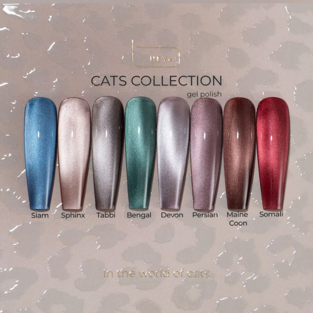 HEY LOVE Cat's Eye Gel Polish Bengal, 15ml - Image 4