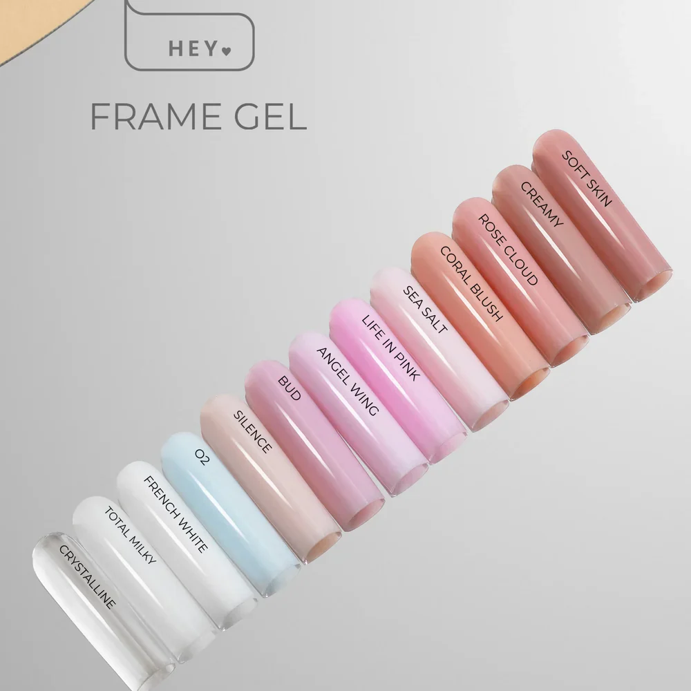 HEY LOVE Frame Gel White French, 30ml - Image 2