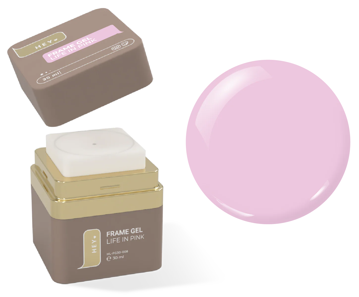 HEY LOVE Frame Gel Life in Pink, 30ml