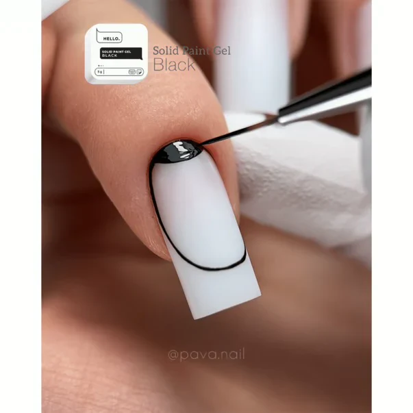 HEY LOVE Solid Paint Gel Black 5g - Image 3