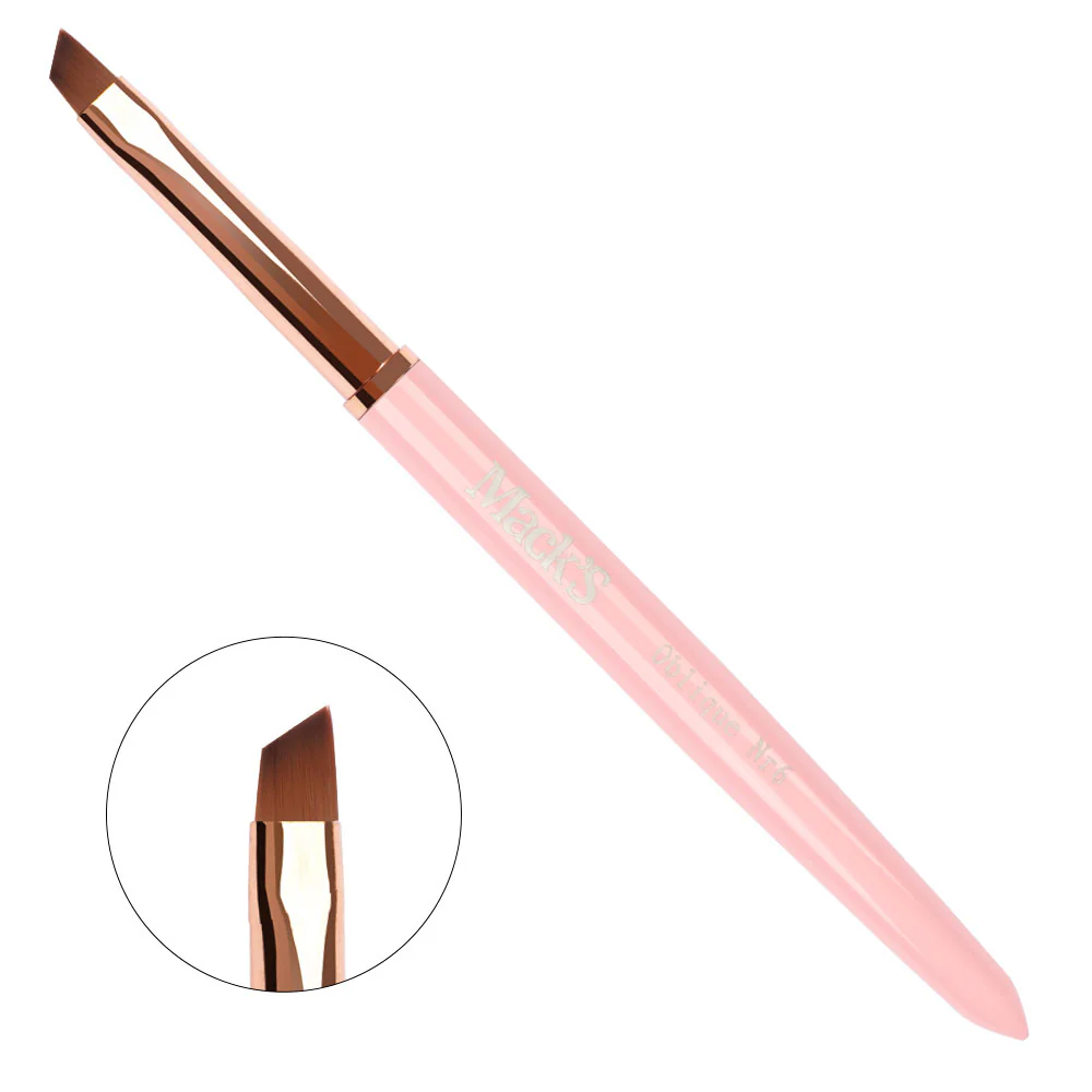 Mack's Professional Gel Oblique no 6 Pink Brush