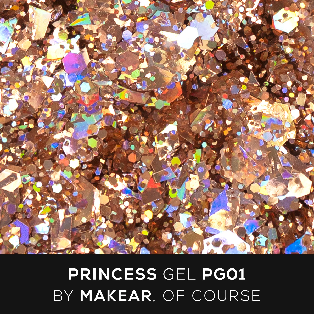 Makear Princess Gel - Gold PG01, 5ml - Image 2