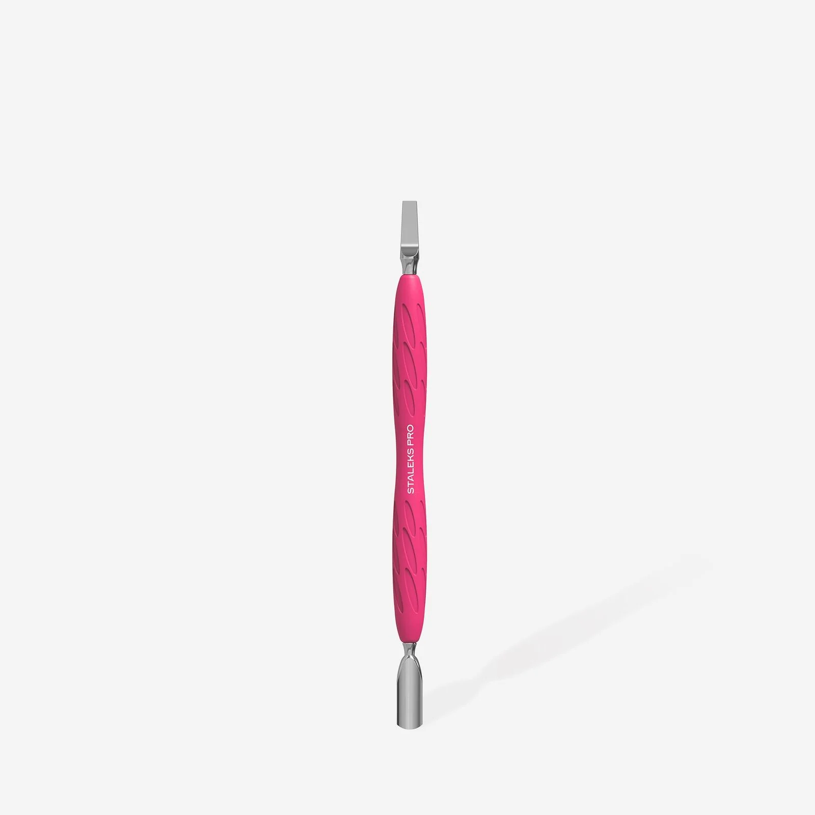 STALEKS PRO Manicure pusher with silicone handle “Gummy” UNIQ 10 TYPE 5 (narrow rounded pusher + wide blade) - Image 3