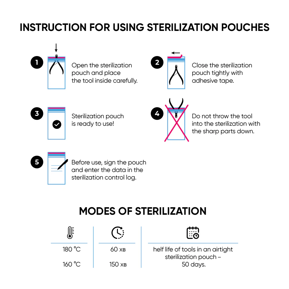 MicroSTOP, Sterilization Pouches With Class 4 Indicator 60×100 Mm, 100 Pcs - Image 3