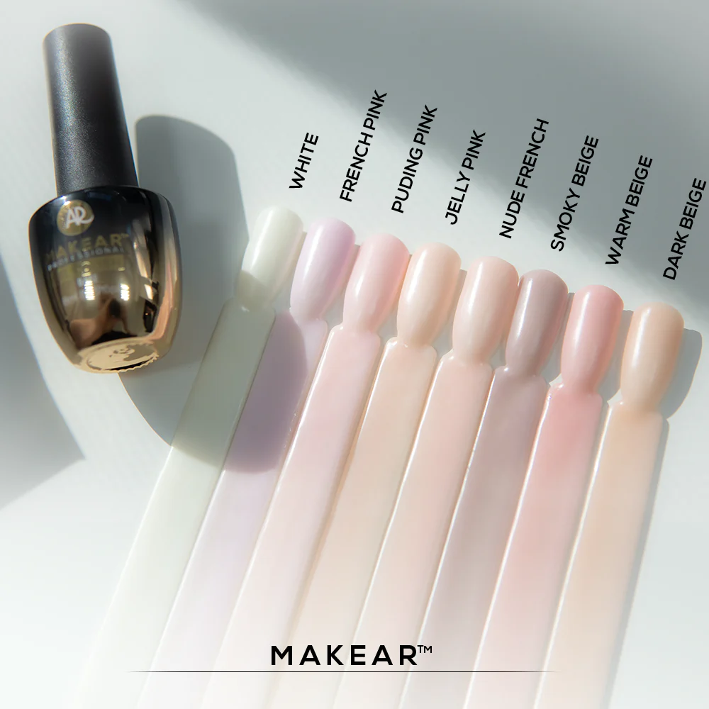 Makear Rubber Base - French Pink NRB02, 8ml - Image 3