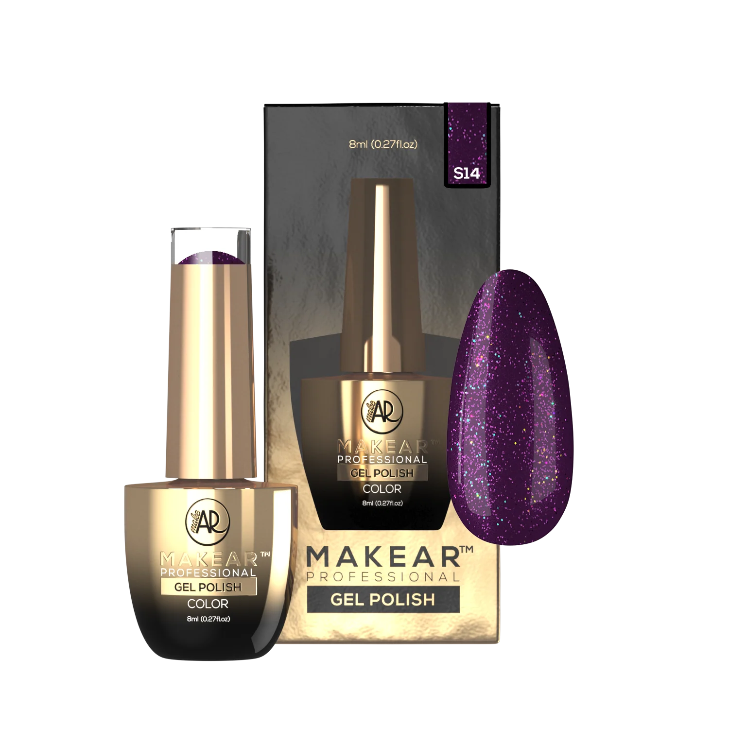 Makear Gel Polish S14, 8ml - Image 2