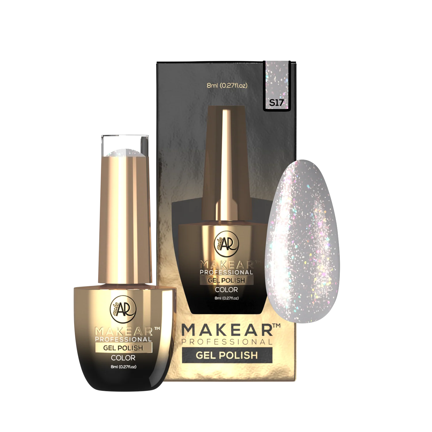 Makear Gel Polish S17, 8ml - Image 2