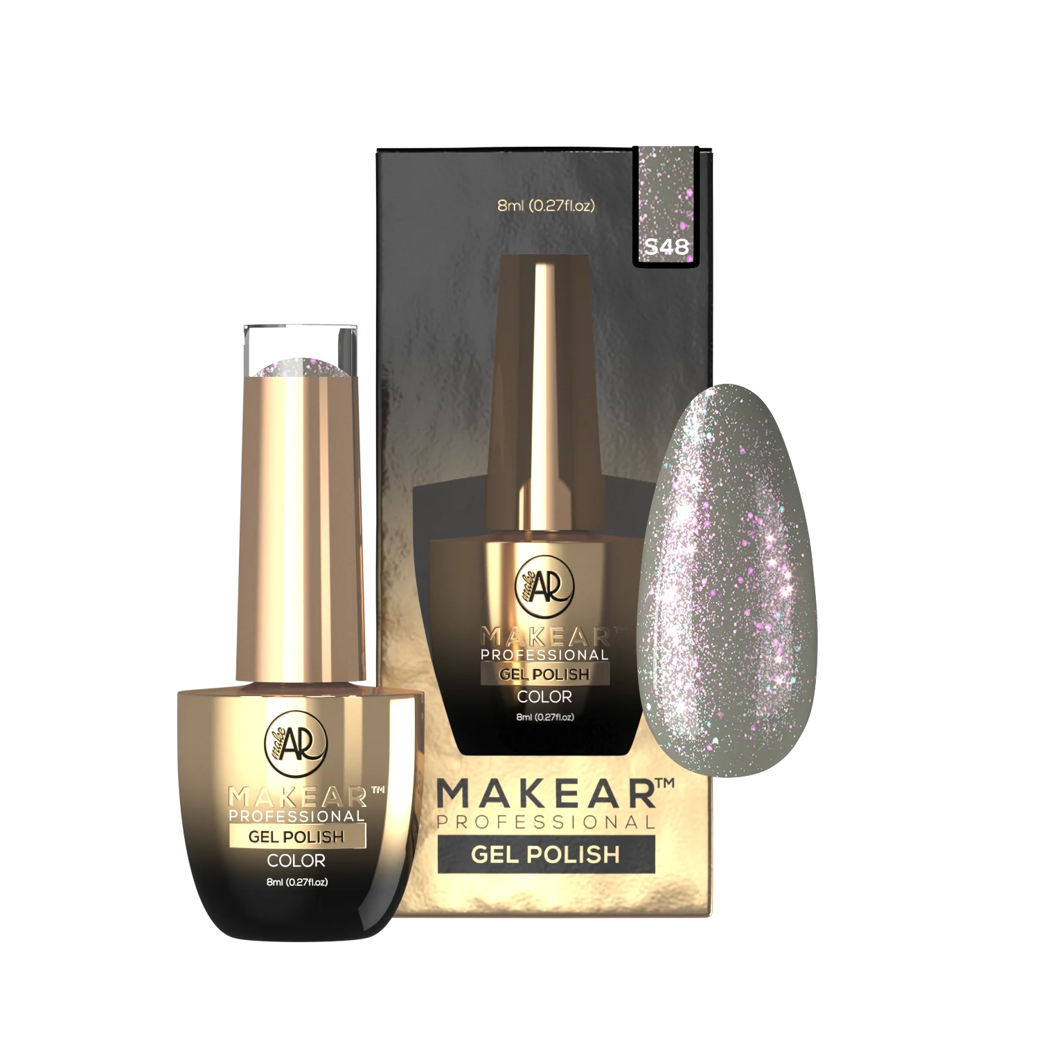 Makear Gel Polish S48, 8ml - Image 3
