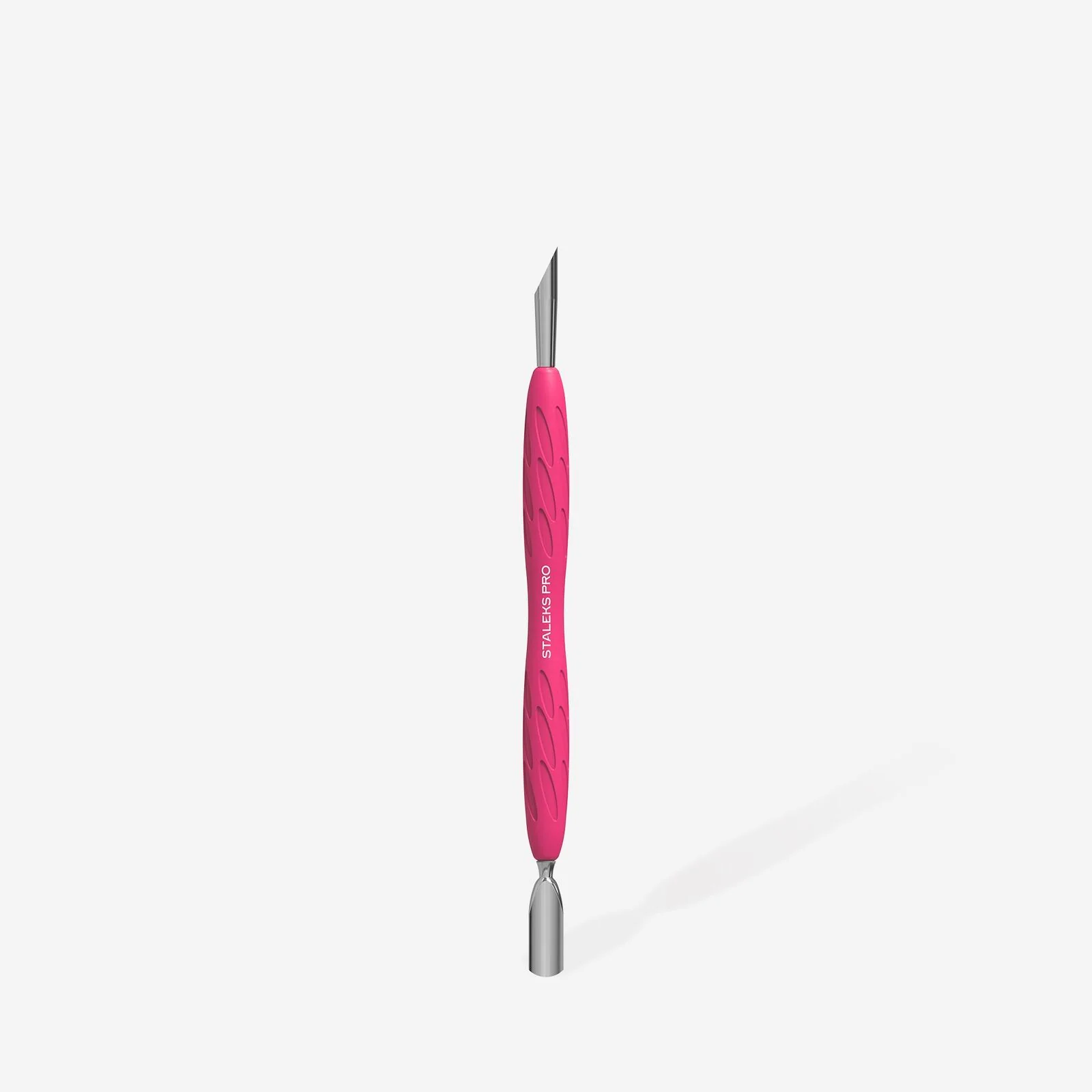 Staleks PRO Manicure pusher with silicone handle “Gummy” UNIQ 10 TYPE 2 (narrow rounded pusher + slanted pusher) - Image 4