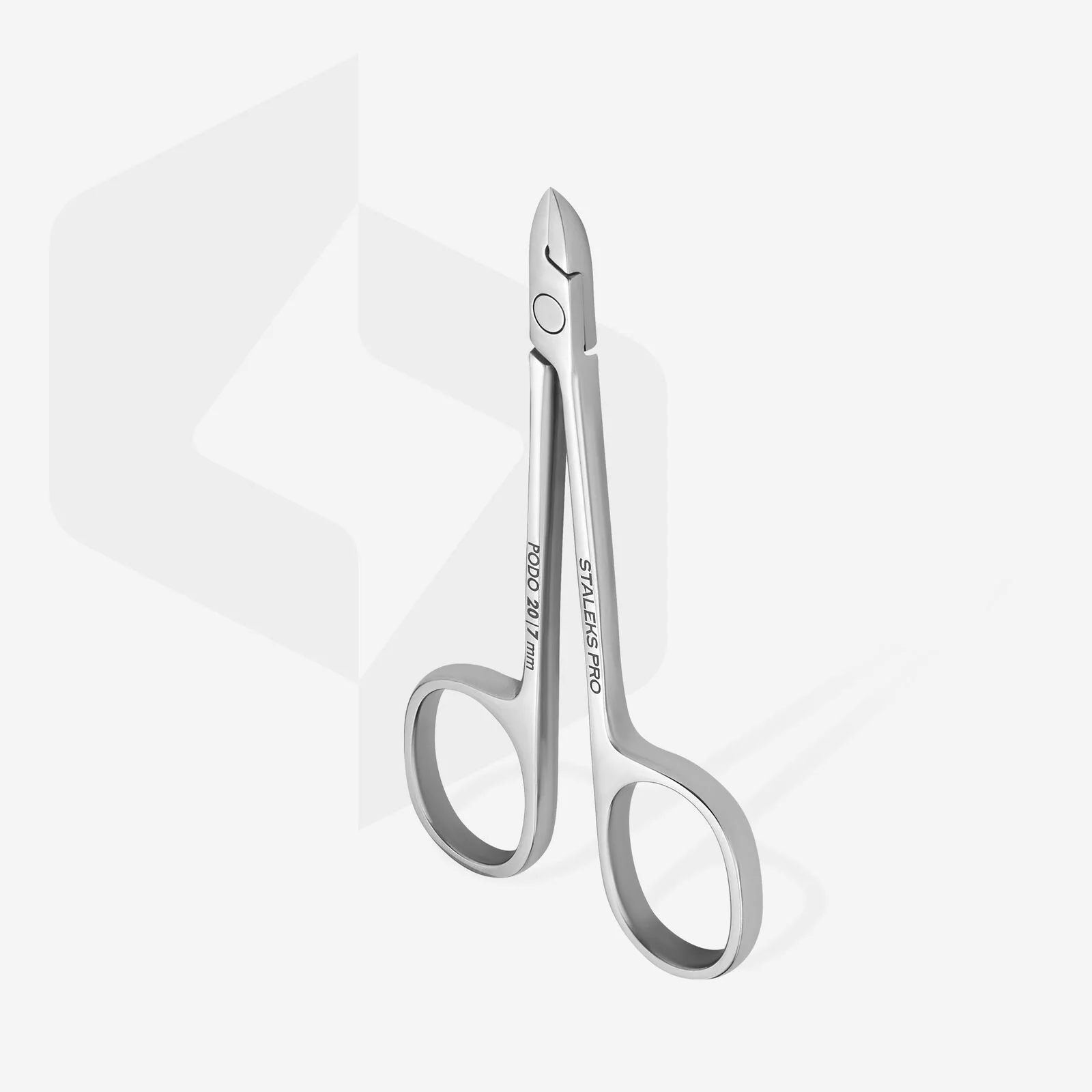 STALEKS PRO Podology scissors style nippers for cuticle and callus PODO 20 7 mm - Image 3