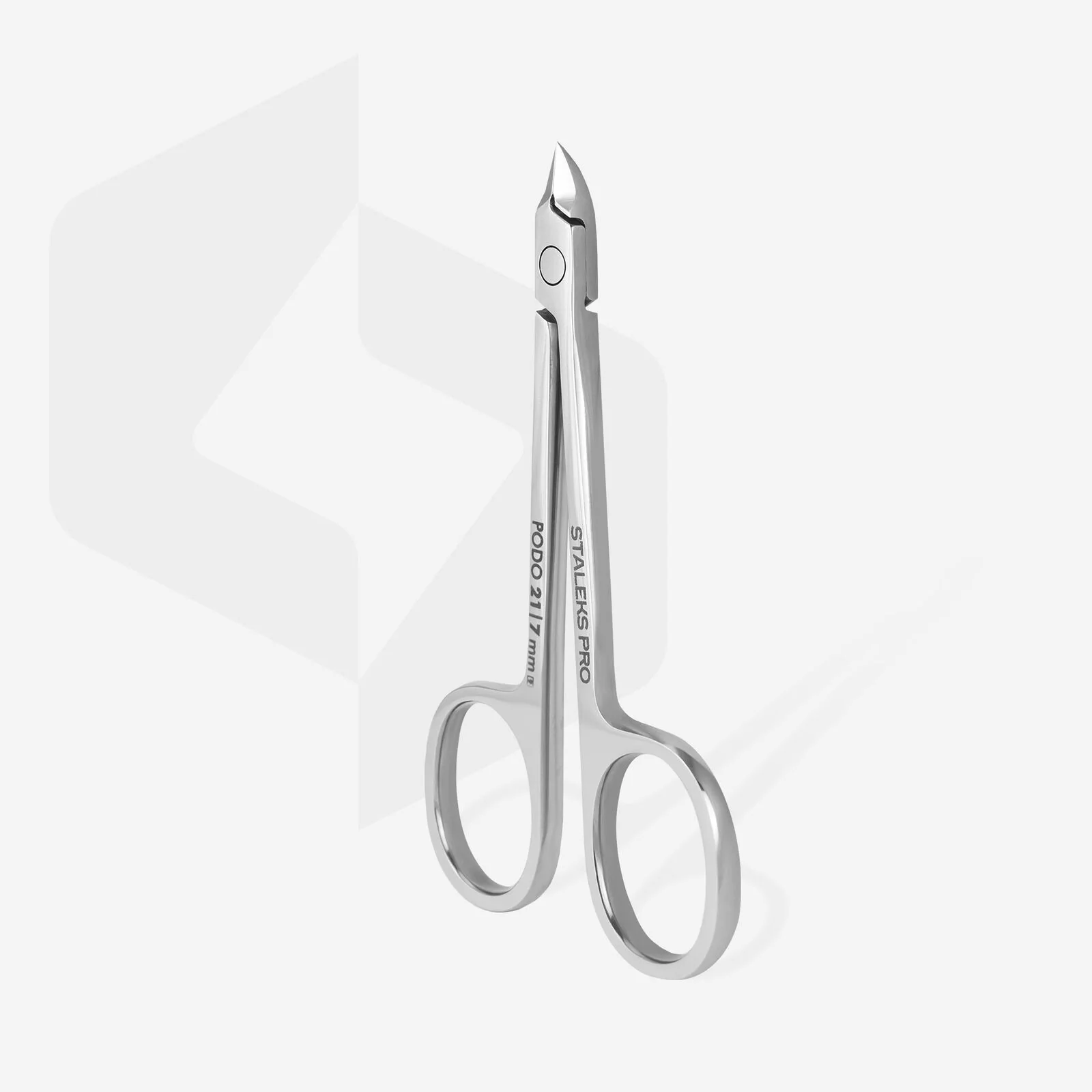 STALEKS PRO Podology scissors style nippers for cuticle and callus PODO 21 7 mm - Image 3