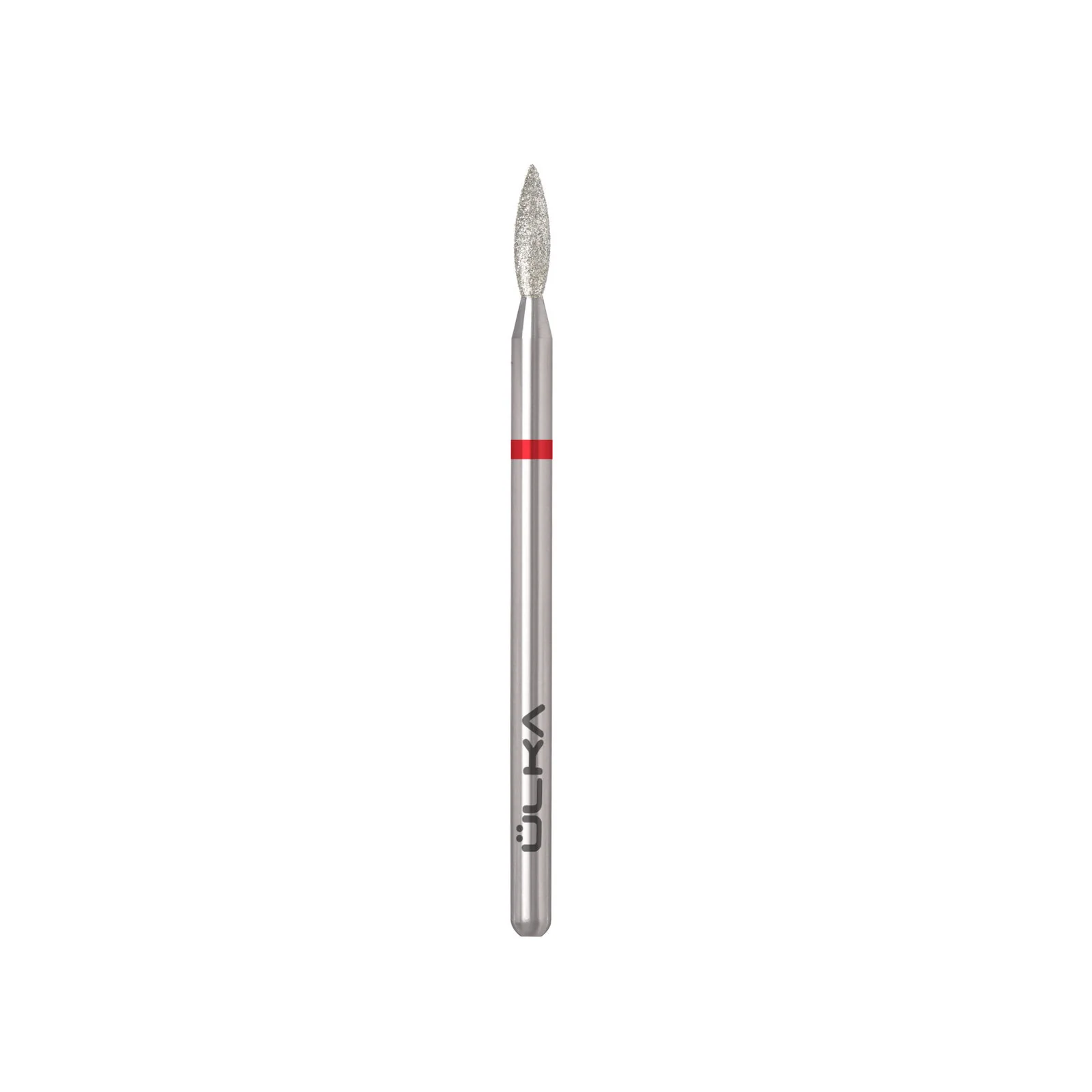 ÜLKA Diamond nail drill bit flame red head diameter 2.1 mm / working part 8 mm