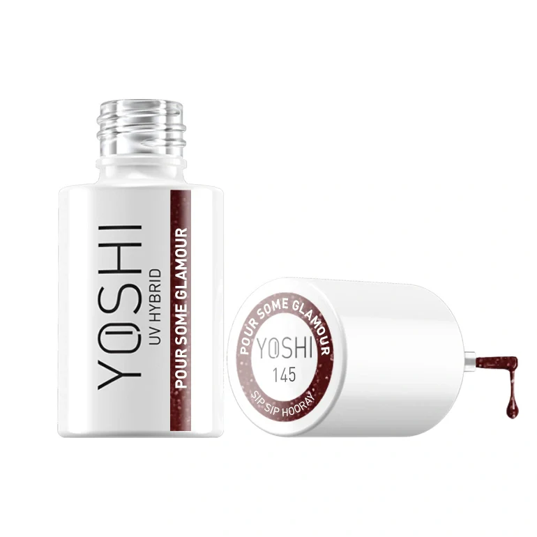 YOSHI Gel Polish 145 Sip Sip Hooray - POUR SOME GLAMOUR, 6 ml - Image 5