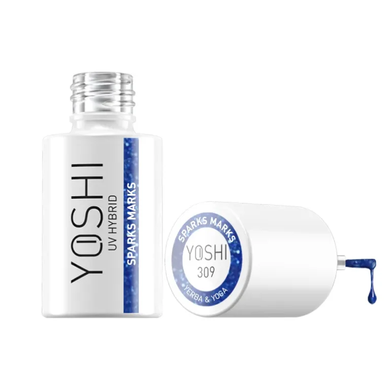 YOSHI Gel Polish 309 Yerba & Yoga - SPARKS MARKS, 6ml - Image 4