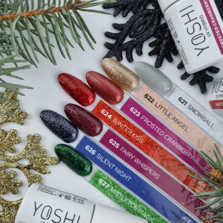 YOSHI Gel Polish 624 Holly Holiday - WINTER KISS, 6ml - Image 6