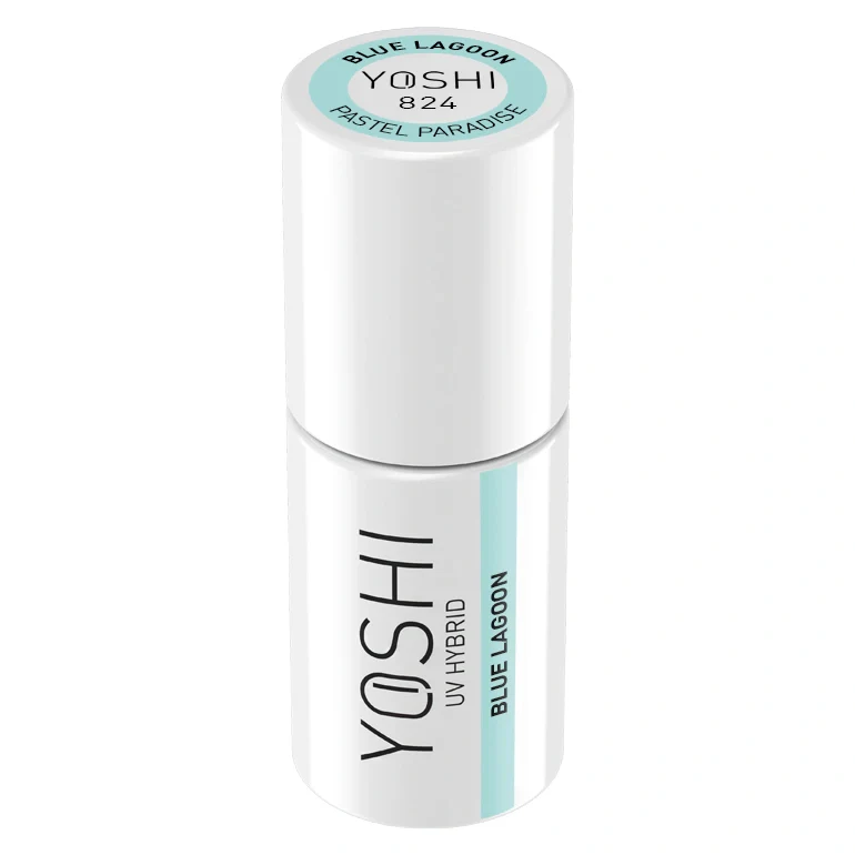 YOSHI Gel Polish 824 Pastel Paradise - BLUE LAGOON, 6ml - Image 2