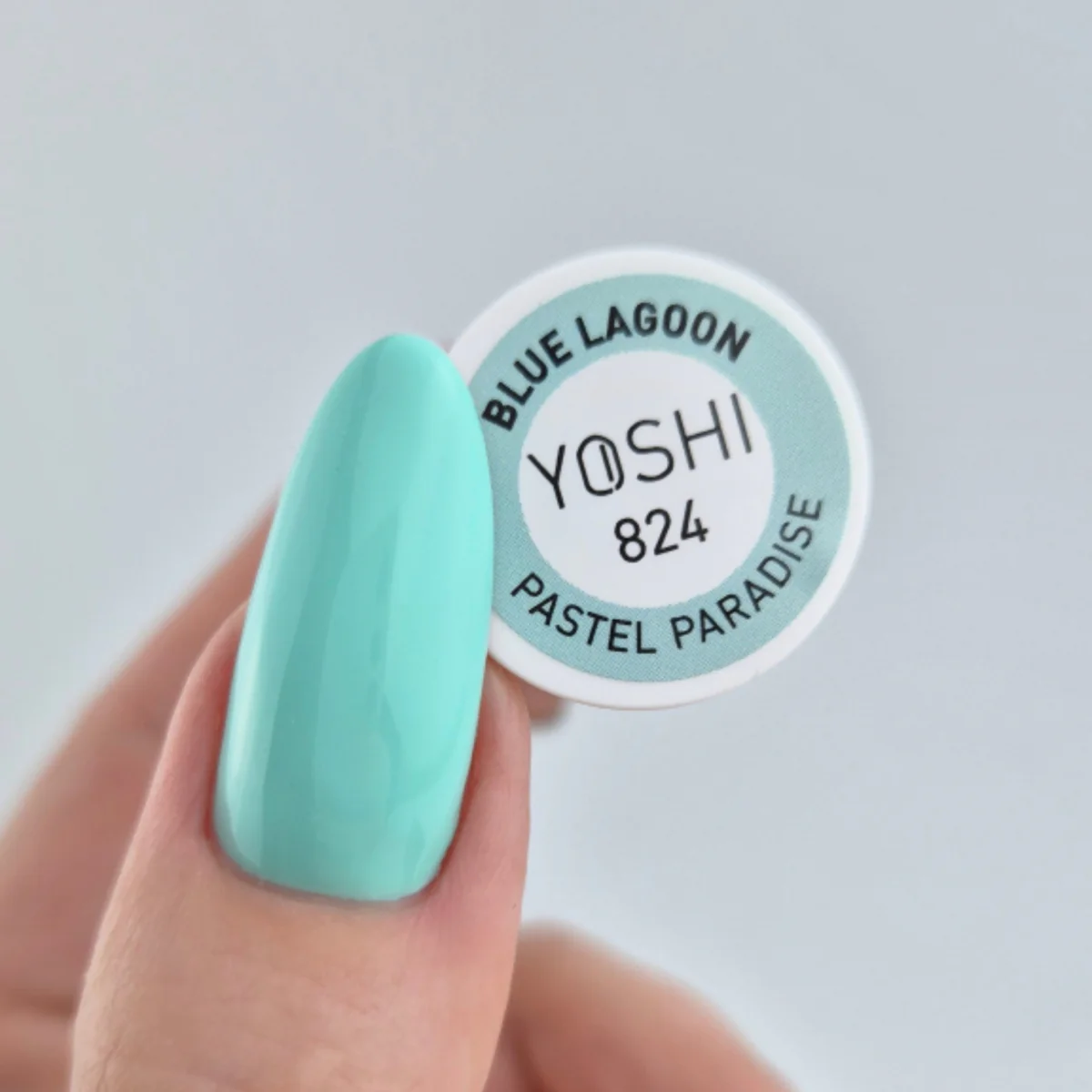 YOSHI Gel Polish 824 Pastel Paradise - BLUE LAGOON, 6ml - Image 8