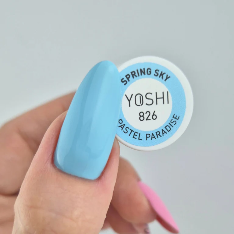 YOSHI Gel Polish 826 Pastel Paradise - SPRING SKY, 6ml - Image 6