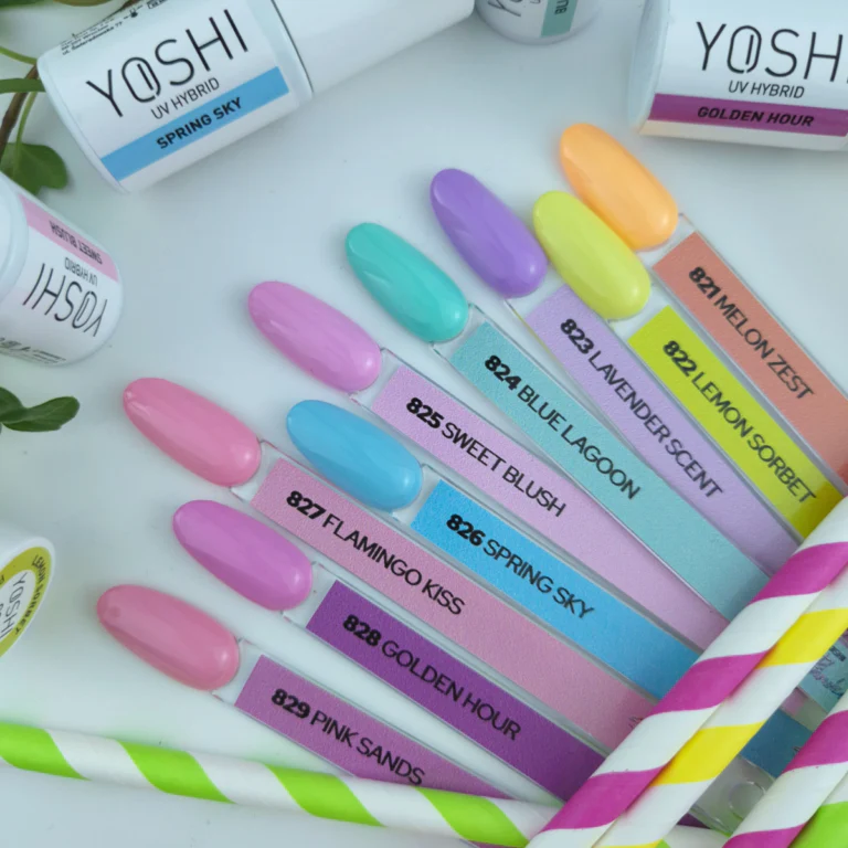 YOSHI Gel Polish 826 Pastel Paradise - SPRING SKY, 6ml - Image 7